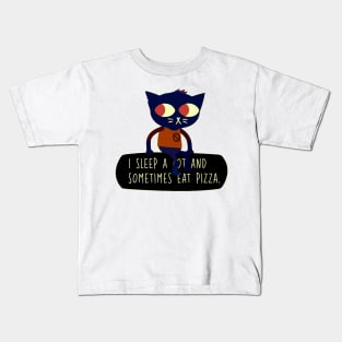 Night In The Woods I Sleep a Lot and Sometimes Eat Pizza Mae Borowski Kids T-Shirt